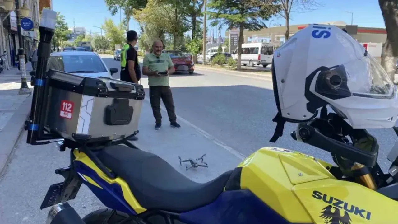 Kütahya’da dronlu trafik teyakkuzu
