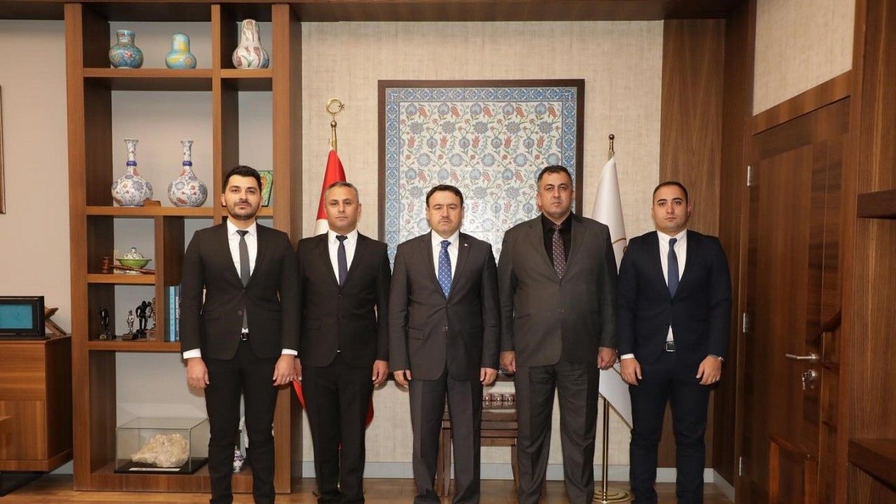 Kütahya Valisi Işın, Asayiş Şube Müdürlüğü ekibini kabul etti