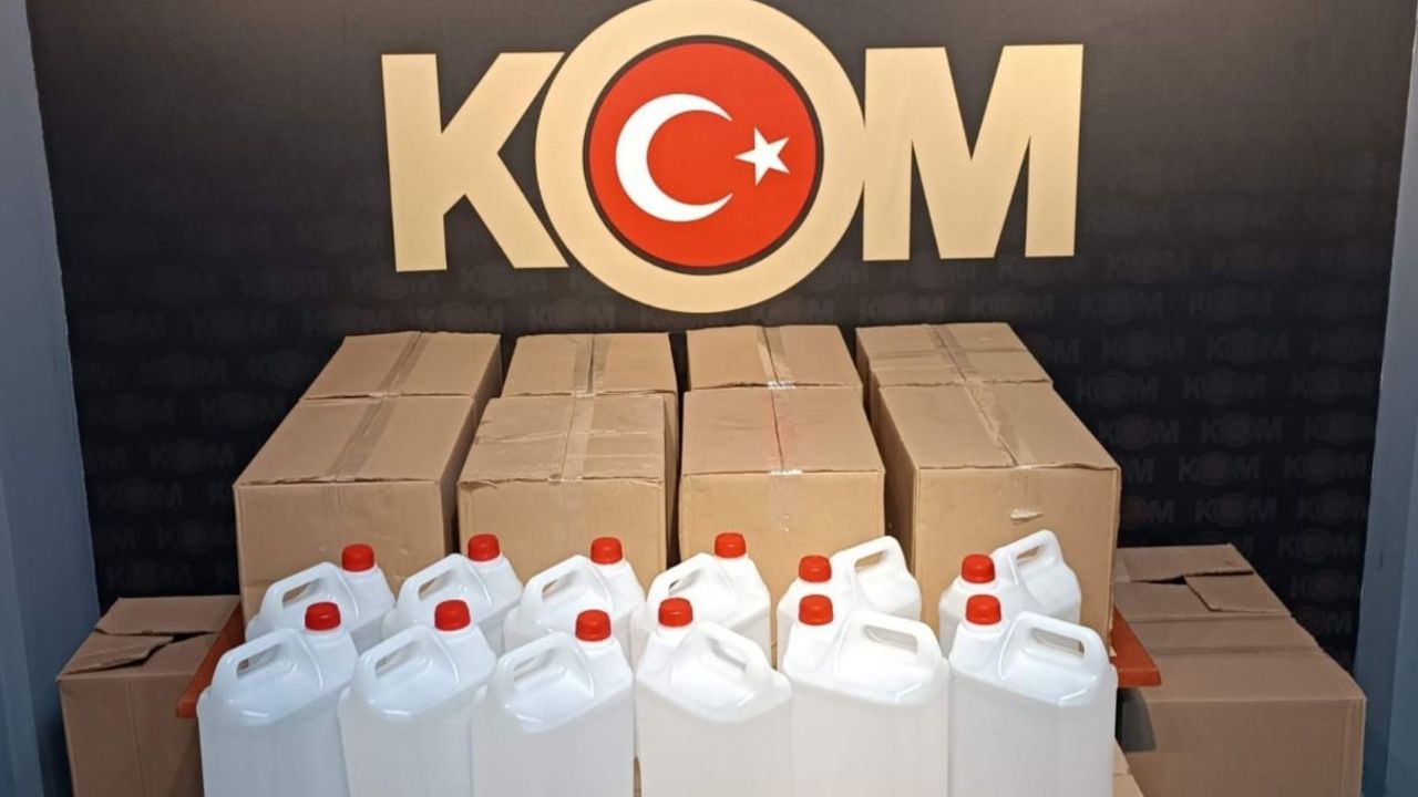 Manisa’da polis sahte alkolü yakaladı
