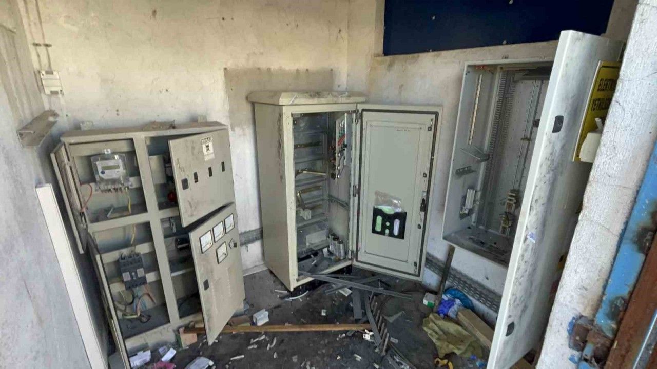 Su tesisinde hırsızlık şoku: Her şeyi götürdüler