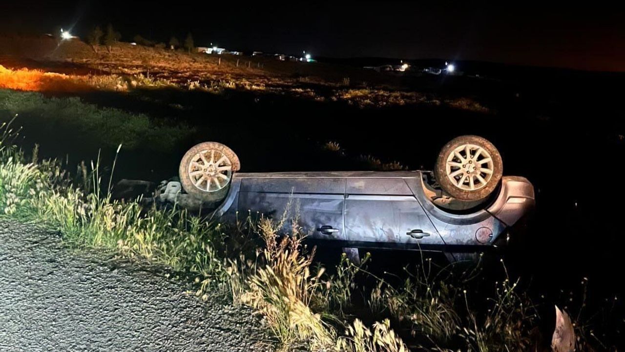 Araç takla attı: 1 yaralı