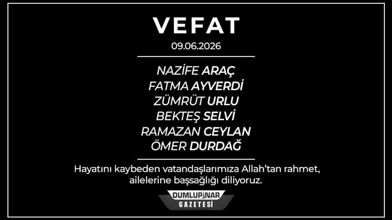 Kütahya'da kara gün: 6 vatandaş hayatını kaybetti