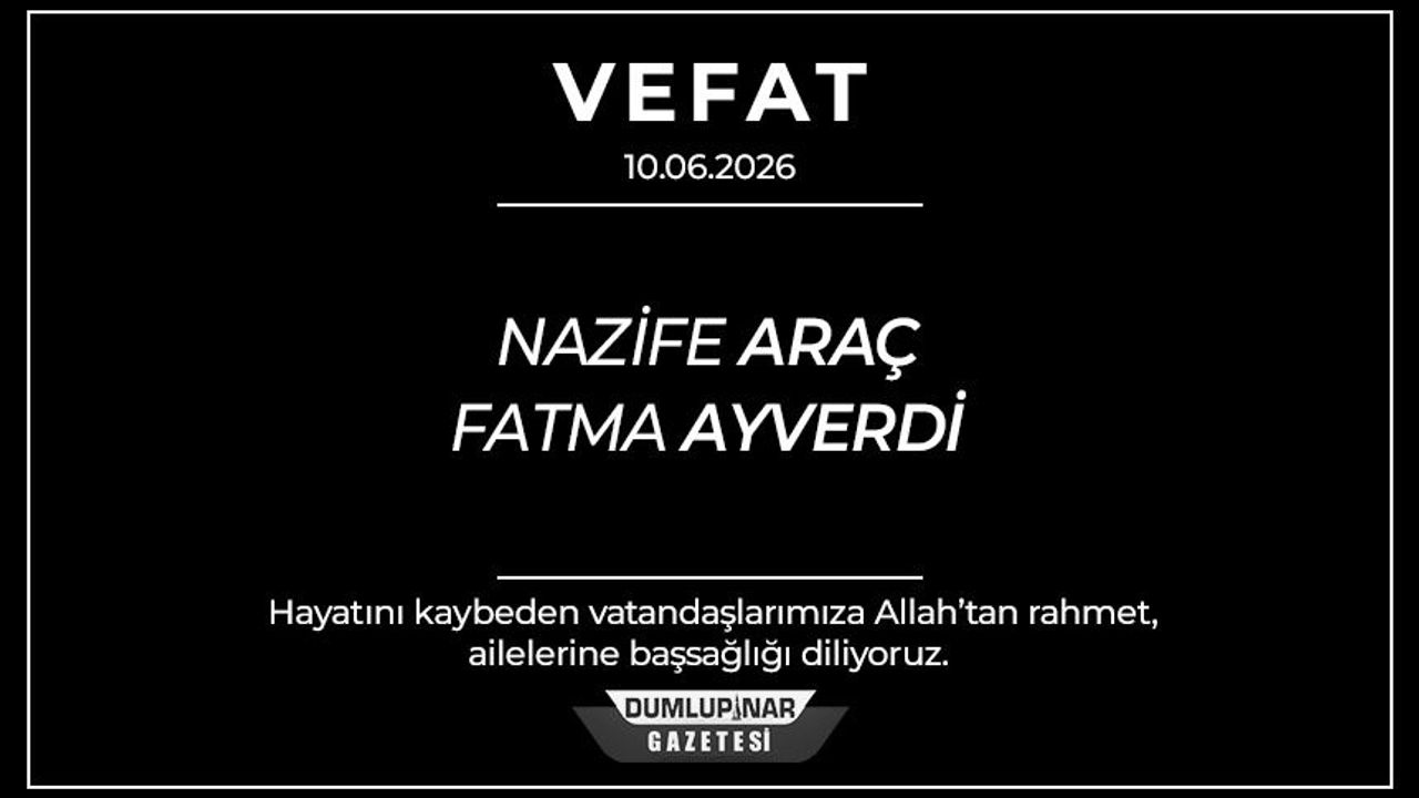 Kütahya'da hüzünlü gün: 2 vatandaş hayatını kaybetti