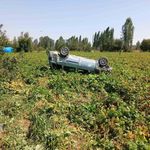 Virajı alamayan otomobil devrildi: 1 yaralı