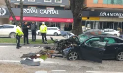 Kadın sürücü, kontrolü kaybedip ağaca çarptı: 1 yaralı