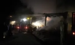 Depo alev aldı, köylüler seferber oldu
