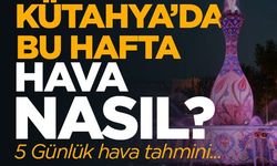 Kütahya'da bu hafta hava nasıl olacak? 5 Günlük hava tahmini...