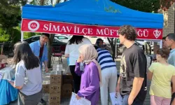 Simav müftülüğü sıcak günde serinlik oldu