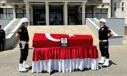 Denizli'de kalp krizinden ölen polis memuru için görev yaptığı Aydın'da tören