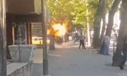 SGK İl Müdürlüğü Önünde Korkutan Yangın