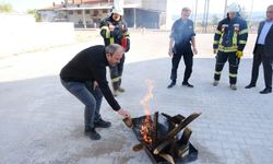 Tavşanlı Belediyesi itfaiyesi Flarasol Sprey’i denedi