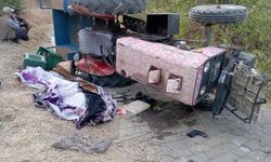 Kontrolden çıkan traktör devrildi: 1 kişi öldü