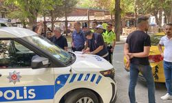 Sürücü ve taksiciler birbirine girdi