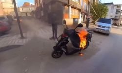 Motor yandı, vatandaşın çözümü şaşırttı