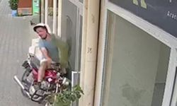 Motosiklet, iş yerine daldı: 1 yaralı