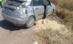 Köy yakınında araç devrildi: 4 yaralı