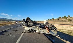 Kütahya'da Akıl Almaz Kaza: Kamyonet Takla Attı, 4 Kişi Yaralandı