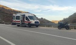 Kontrolden çıkan motosiklet kazayla son buldu