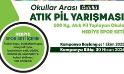 Yunusemre’de okullararası atık pil toplama yarışması başladı