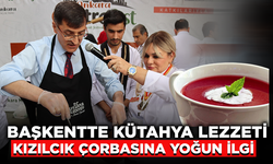 Başkentte kütahya lezzeti: Kızılcık çorbasına yoğun ilgi