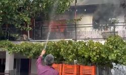 Ev alev içinde kaldı, mahallede endişe yarattı