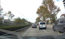 Yoğun trafikte makas attı, panik yarattı