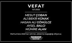 Kütahya’da 13 Kasım 2025 Tarihli Vefat İlanları