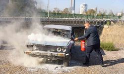 Bursa’da otobüs şoförlerine yangın söndürme eğitimi