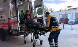 Demir silindir düştü: İşçi hastanelik oldu