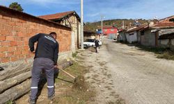 İnönü'nün dış mahallelerinde temizlik çalışması