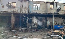 Yangın evi tamamen küle çevirdi