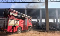 Fabrika yangınında bir işçi yaralandı