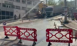Kütahya'da su boruları patladı, FSM bulvarı göle döndü