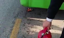 Halk otobüsü yandı, facianın kıyısından dönüldü