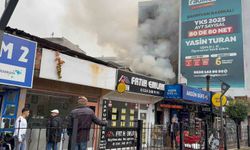 Pide imalathanesinde yangın panik yarattı