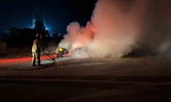 Seyir Halindeki Otomobil Bir Anda Alevlere Teslim Oldu