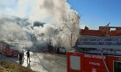 İş yeri yangını paniğe sebep oldu