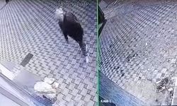 Pazar arabasını çalan şüpheliler kameraya yakalandı