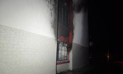 Tahliye edilen okulda yangın çıktı
