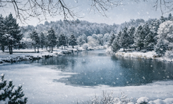 Kütahya'da kışın vazgeçilmezi parıldıyor: Dillere destan gölete akın