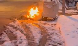 Konteyner Yanındaki Eşyalar Alev Alev Yandı