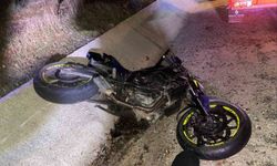 Kontrolden Çıkan Motosiklet Devrildi: 1 Kişi Yaralandı