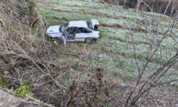 Kontrolden çıkan otomobil şarampole uçtu: 3 yaralı