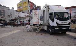 Kütahya’da mobil kan bağış hizmeti yeni noktada devam ediyor