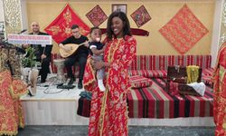 Kütahya'da şalvar etkinliğine Afrikalı misafir damga vurdu