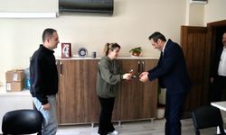 Tavşanlı'da Başkan Derin, personel ile bayramlaştı