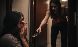 Kıskançlık kavgası kanlı bitti: Komşusunu yüzünden bıçakladı