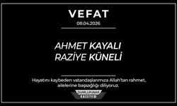 Kütahya’da Derin Üzüntü: Ahmet Kayalı ve Raziye Küneli Hayatını Kaybetti
