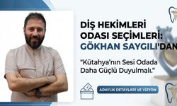 Kütahyalı Diş Hekimleri Dikkat! "Kütahya’nın Sesi Odada Daha Güçlü Çıkmalı"