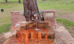 Çeşmeden maden suyu içmek isteyen Kütahya'nın komşu ilçesine uğruyor